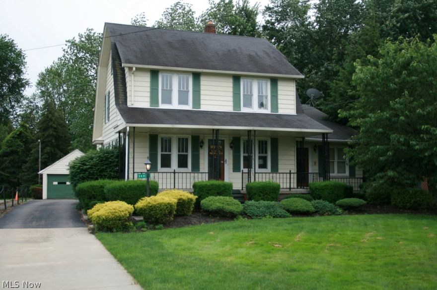 Nice property and location recently used as law office.  Front section of parcel (including home and garage) is zoned B5 Architectural Business District and rear section extending behind funeral home is zoned B3 Highway Commercial District.  Many potential uses available subject to building code.  18' of frontage has been parsed off to ODOT for widening of Center Ridge Road.  Upon completion of road project there will be an 8' wide sidewalk available as walking path.  Property is available for immediate occupancy.