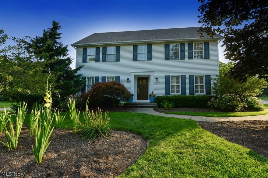 Just a few short blocks from Chagrin Falls village center, this home lies tucked away in the safe and family-friendly Senlac Hills neighborhood. Perched on a quiet cul-de-sac, this move-in ready home offers a peaceful family retreat - birds singing, deer strolling by and children at play. Enjoy everything Chagrin Falls has to offer:  entertainment, restaurants, waterfall, shopping and Blue Ribbon schools are all just minutes away. During the Spring Blossom Festival, lounge in the front yard to watch hot air balloons float by or walk up the street to view the parade from the perfect vantage-point. In the evening, gather the family around the built-in fire pit to roast marshmallows or invite the neighbors over for a cook out. Move in and enjoy the rest of your summer in this 4 bedroom, 2.5 bath colonial with first floor laundry and finished basement. Updated kitchen with granite counters and stainless steel appliances. Hardwood flooring throughout. Fantastic backyard for entertaining.  S