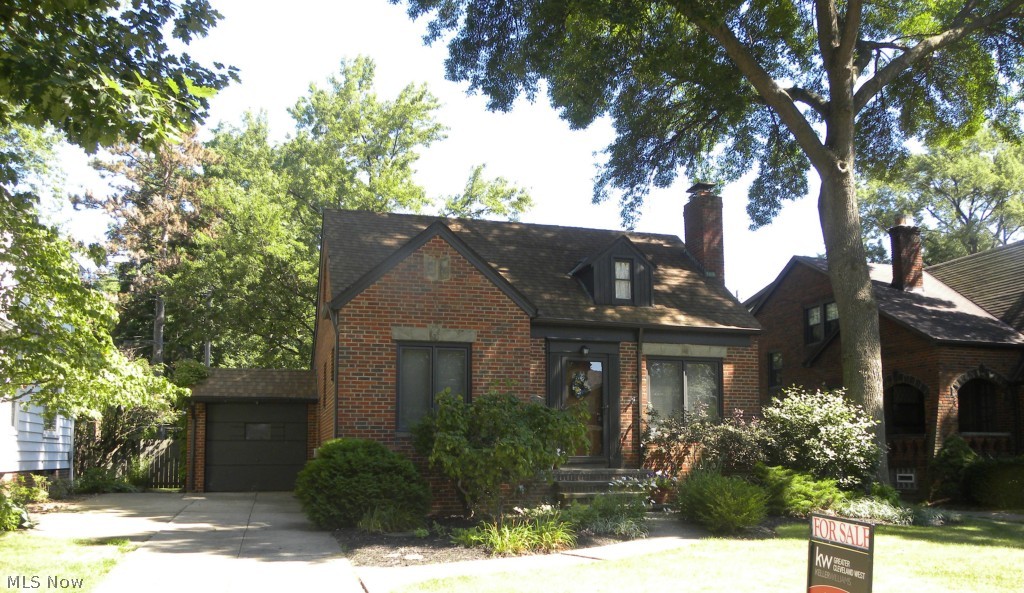 Located on a quiet dead end street, this charming all brick cape cod is absolutely move in ready! Today's colors abound in every room. Refinished hardwood floors highlight the living room, dining room and both first floor bedrooms. The kitchen has been updated with stainless appliances and newer counter tops. The bathroom is straight out of Restoration Hardware with black and white tiles on the floor, subway tile in the shower and all new fixtures. The master bedroom is enormous with loads of storage and lots of natural light. The family room on the the lower level is a great second living area and is newly carpeted. Easily accessible storage areas abound in the basement, and there is a work room as well. The large rear yard is fully fenced with a brick patio, outdoor lighting and storage shed. All appliances remain including washer and dryer and a home warranty is provided. Newer wood windows, furnace and hot water tank. There is a sidewalk at the end of the street that leads