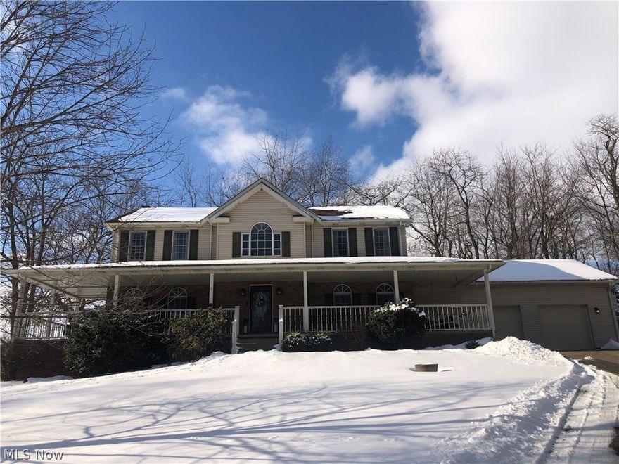 You will treasure this one! Tucked back on a tree lined drive and on aprox. 1.56 acres! Your chance for a 3 bedroom 3.5 bath home with aprox 2946 sq.ft.  Huge cozy front porch welcomes and enters into a large foyer with 2 hall closets and an open staircase to upper floor. The Foyer conveniently leads you into the Living room(Office)/Dining room and Kitchen areas.  The spacious eat in kitchen with its well lit bay window opens into a welcoming Family room with a gas fireplace that is flanked by built in bookcases. Kitchen has lots of cabinets and storage/prep area including an island for those holiday and casual entertaining events. Family room walks out to the rear deck with tree lined privacy feel for grilling and chilling. A great updated first floor laundry room and a convenient half bath. The restful Owners Suite is spacious and light filled with a vaulted ceiling, large walk in closet and has its own upper Foyer where it could be used as office/reading/hobby area.  Additional 2 be