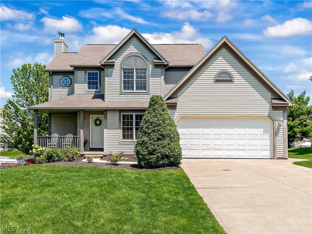 Beautifully maintained colonial home in the Meadows of Wintergreen. This open floor plan includes an eat-in kitchen with a work-desk station, formal dining and first floor laundry room. Pour your morning cup of coffee and walk out to the sizable deck located off the kitchen surrounded by meticulously maintained landscaping. The natural light coming in through the oversized living room windows adds a wonderful feel to this inviting space. Have no worries, if you like privacy, the new custom window treatments have you covered throughout the first and second floors. The master bedroom suite offers a full bath with a garden tub and shower, double sinks, vaulted ceiling and generous walk-in closet. 2 bedrooms and a full bath finish up the second floor. Looking for additional living space, head down to the finished lower level offering a spacious rec/entertaining area including a wet bar with granite countertops, custom shelving and double wine refrigerators. A half bath and plenty of