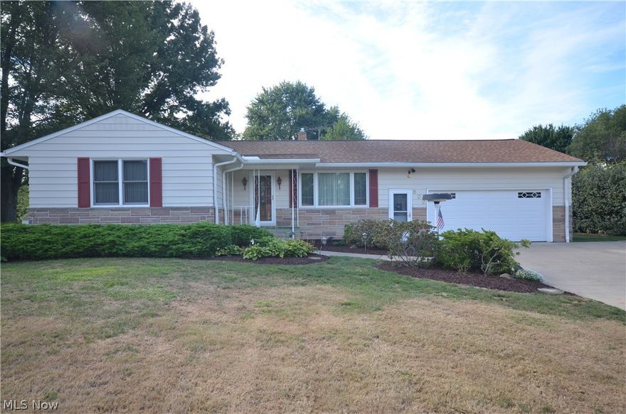 Custom built original owner ranch home w 4 car garage (2 car heated att & 2.5 car heated detached) on a beautiful lot. The big tickets are handled! Dimensional shingle roof (’09), Windows, High Efficiency furnace (’14), A/C (’14) & HW Tank (’15) are all updated. Spacious living rm w rounded corner ceiling, picture window- open to formal dining & private ½ bath. Kitchen w nice counter space & view to dining rm & spacious rear family rm w tons of windows overlooking the gorgeous landscaped back yard. Massive sum rm w light posts, ceiling fans & walls of windows to sit and relax. Hardwood floors are under the carpet & have been exposed in bedrm #3. 1st floor Full bath w shower/tub & tile surround. Big master bedroom w 2 closets & recessed dresser space. Whole house attic fan keeps bills low too! The sprawling finished basement adds tons of living space complete with rec rm, office/bd #4, full bathroom plus a full kitchen w double over, cooktop, pantry & refrigerator! Plenty of storage spa