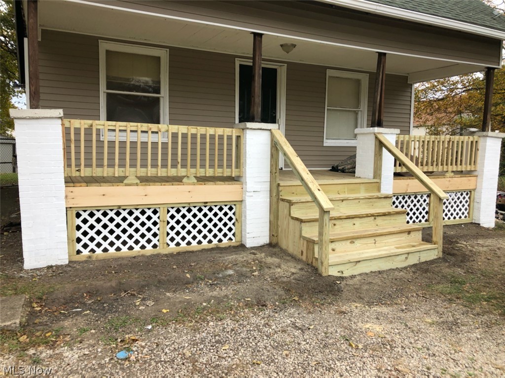 3 bedroom home sits on its own private dead end street.Across from neighborhood park! Brand new front porch, new steps, new vinyl sided, all freshly painted inside and trim painted exterior. One 1st floor bedroom, and two bedrooms are upstairs with large walk in closets. Living room and Dining room with new carpet. Kitchen is delightful, with newer stove & refrigerator that stay. Small office off the dining room. Claw foot tub with shower and new floor. GFCI outlets, updated electric! Furnace and roof replaced in 2010. Full basement all freshly painted, even the floor! Has a toilet & shower in basement. Clean, fresh and ready to be your new home! Full chain link fenced yard with 2 sheds. The home has had a makeover. Additional Pictures coming soon. A few blocks from bus line, Gas station, 2 houses of Worship, some businesses, one block from Market St.