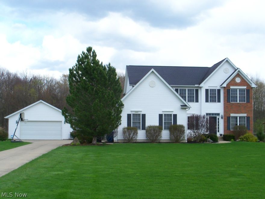 Welcome to Rolling Brook, a quiet cul-de-sac community with lovely homes situated on 2+ acre lots.  This 2003 colonial offers an open floor plan, sunlit rooms and neutral décor that will appeal to today's buyers.  An impressive two-story foyer leads to the formal dining room with tray ceiling.  A first floor flex room is currently being used as an office.  The living room is the home's gathering space and boasts large windows and gas fireplace.  Ample storage/counter space is offered in the island kitchen and gives access to the back patio.  All kitchen appliances, washer and dryer remain with the home.  The master suite features a large bedroom, glamour bath with garden tub, double vanity, shower and two walk-in closets!  Three additional bedrooms, a full bath and reading nook complete the second floor living space.  Additional amenities include basement rec room, transfer switch(generator ready), water softener, whole house filter, above ground pool and decking.  Additional information upon request.