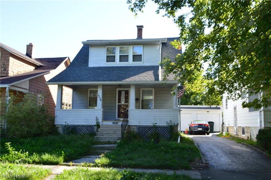 2 bedroom 2 full bath home with garage and full basement. Interior features include a mud room, nice-sized formal dining room and living room, one bath up and one bath down, full basement, lots of cabinets, built-in's and more! Exterior features include off street parking and on street parking, fenced in backyard, garage, nice front porch and more! Perfect starter home that you can add your finishing touches to. Property is being sold AS-IS.