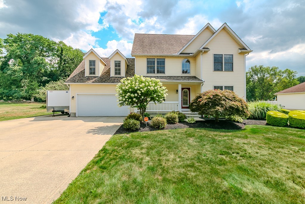 Welcome home to this beautifully maintained, move-in ready 4-bedroom, 2.5-bath Colonial in the desirable South Perry Pines community! Step into the inviting two-story foyer that opens to the elegant living and dining rooms, perfect for gatherings and celebrations.
The heart of the home is the open-concept kitchen and family room, complete with a cozy gas fireplace. The eat-in kitchen boasts crisp white cabinetry, granite countertops, bar-top seating, and all appliances included—ready for your next meal or party. A convenient first-floor laundry adds everyday ease.
Upstairs, you’ll find four generously sized bedrooms, each with ample closet space and ceiling fans. The primary suite features a private ensuite with a soaking tub and separate shower—your own personal retreat. The lower-level unfinished basement offers abundant storage space and is ready for your personal touches—whether you envision a home gym, recreation room, or workshop.
Step outside to a sprawling backyard with a stamped concrete patio, offering the ideal setting for entertaining, relaxing, or play. The attached 2-car garage is complemented by an expanded side concrete driveway, providing extra parking or space for recreational vehicles.
Perfectly located on a cul-de-sac lot near parks, schools, and amenities, this home offers both comfort and convenience—ready for you to move in and enjoy!