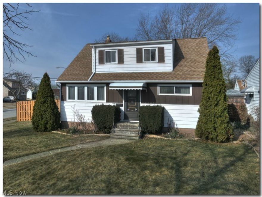 ~Inviting Brook Park Cape Cod~ Enjoy three levels of living space inside and lighted above ground pool with deck outside. Newer windows and ceiling fans throughout, roof (2009), newer hot water tank. Over 300 square feet in lower level in rec room, bonus room and full bathroom. Lots of storage space. Two car garage, perennial landscaping and privacy fencing. One year home warranty, all appliances included, city point of sale inspection conducted and violation free. Close to major highways, retail and public transportation. Contact list agent for more information.
