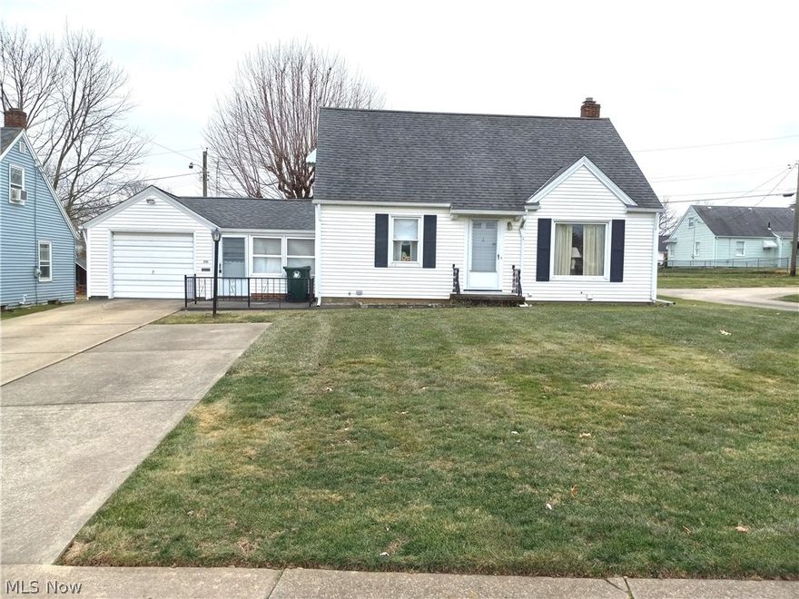 Great opportunity for handyman or flipper.  This home has hardwood floors in the living room, hallways, and bedrooms.  Updated bath, roof 2011, furnace & C/A 2016, electrical service 2015, vinyl sided and replacement windows.  Breezeway could be converted to year round room.  Great price for this neighborhood. Extra concrete pad for additional parking.