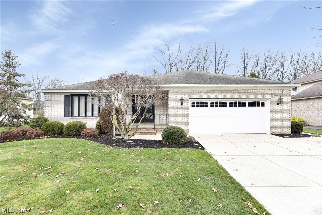 A beautiful, impeccably maintained Ranch featuring 3 bedrooms and 3 full bathrooms. Spacious eat-in kitchen with plenty of cabinet and counterspace comes fully applianced. Hearth room with beautiful brick fireplace off the kitchen. Living room/Dining room combo makes for easy entertaining. First floor den makes working at home a breeze. Full, walk-out basement with rec room and full bath offers plenty of extra living space and storage and comes complete with washer and dryer. Awesome covered patio is perfect for Summer barbeques! All brick exterior featuring Marvin windows. Sprinkler system on full perimeter of property. Oversized two car attached garage. Double entry front doors with storms and screens. This is a great place to call home!