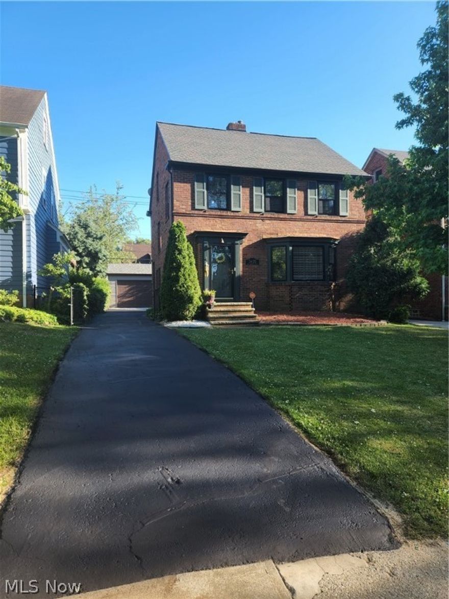 Check out this beautifully updated 3-bedroom, 1.5 bath brick Colonial. Enter into your open concept dining room/living room with hardwood floors and fireplace. Spacious master bedroom and 2 additional bedrooms with hardwood floors and a full bath upstairs. Large partially finished basement perfect for a rec room/family room. The 3rd floor walkup attic has an amazing amount of unfinished space — the possibilities are endless (create your own master suite, playroom, or office). These owners spared no expense and made significant improvements that include: Brick and stone steps which were completely rebuilt in 2016, The roof was redone in 2017, windows were all redone in 2021, and most recently the driveway was sealed (June 2022), and a 2-car garage was just built this year as well (June 2022)!!! Point of Sale compliant. This house is easy to show and move in ready, Schedule your appointment today!