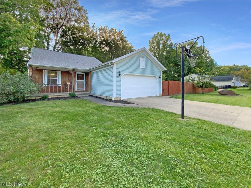 This North Ridgeville one-story home offers a two-car garage. This home has been virtually staged to illustrate its potential.