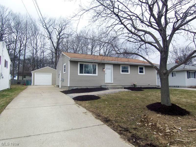 Completely renovated property from top to bottom! Beautifully appointed 3 bedroom ranch features updated kitchen with new granite counters. Stainless sink and brand new stainless appliances including dishwasher, new laminate flooring and glass backsplash. Every inch of this home has been repainted in fashion colors. All hardwood flooring was professionally refinished and looks gorgeous. This home has maintenance free vinyl siding and the garage siding and door are brand new. This home has two completely remodeled FULL baths, first floor and basement. The basement walls were reinforced with 5 quality cinder block pilasters for structural soundness. Both furnace and central air are brand new and the furnace is 90% high efficiency. The hot water tank is new also. Most windows have been replaced recently and there are sliders to the back yard. There is a contemporary freestanding fireplace in the basement and the basement is open and ready for finishing. Some professional landscapes have b