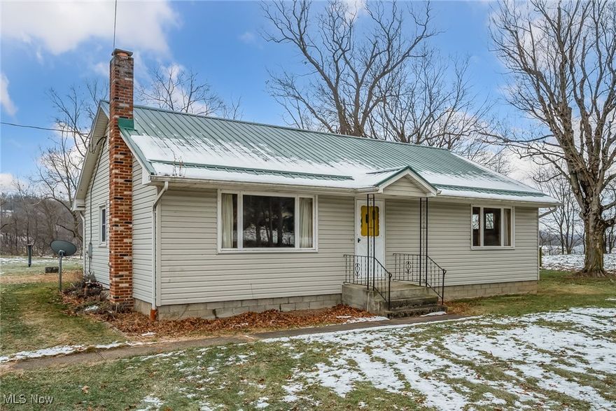 ONLINE AUCTION, the RESERVE (Minimum Bid) is $75,000. The auction ends at 7:00 PM, Monday, January 12th, 2026. BUYERS MUST SIGN ACKNOWLEDGEMENT OF TERMS to bid. Agents, please see 'broker remarks'. Set on 1.09 acres in Coshocton Township, this 2-bedroom, 2-bath ranch offers 1,176 sq ft of main-level living space and a full basement, making it an ideal project for investors, renovators or those looking for rural potential. The home features an inviting layout with a spacious living room, large eat-in kitchen, and generous bedroom sizes, while the property itself includes an attached 1-car garage and plenty of yard space with peaceful views. The residence is being offered at auction with a reserve of $75,000, and buyers should complete all inspections prior to bidding, as the home will sell as-is. Mechanical systems—including heating and cooling—are present but will require evaluation, and updates throughout may be needed. With well and septic in place and convenient access to Routes 36 and 28, this property provides a strong foundation for a investment opportunity in the River View School District.