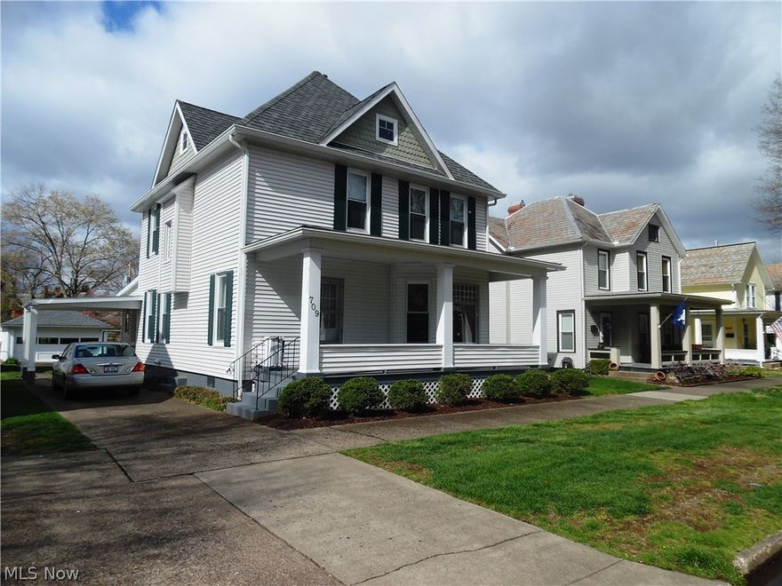 Great old home with really good "bones" and ready for new owners to update to their own tastes. New roof on house and garage approximately 5 years ago and new rain gutters and downspouts 4 years ago. Replacement windows throughout. Oak floors just refinished by Weber Wood Floors. A/C service first floor only. New "Energy Star" furnace boiler.