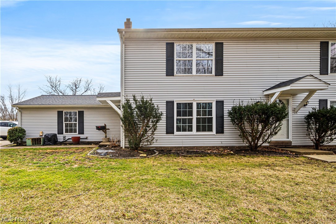 Welcome to this move-in ready first floor ranch condo. You will enter and find a living room that leads to the dining room. The kitchen leads to the laundry area and the attached one car garage. There are two bedrooms and a bathroom that complete the condo. The location of the condo lends to privacy as there is ample greenspace. The long driveway allows for 2 cars to park. The condo has newer flooring and is freshly painted and light fixtures have been updated. Independence Place Condominiums offer amenities such as a pool and community center. All of this is located in the Mentor School District. Low Monthly Fee of only $186 makes this a very affordable option for your next home.