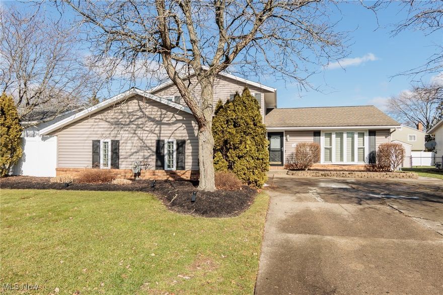 Welcome to 3419 Sturbridge Ln in Brunswick, a 4 bedroom, 1.5 bath split level with many must have, move in ready features! Inside, you are greeted by a vaulted living room w/ bright window that leads to the nicely appointed eat-in kitchen that is equipped w/ a new kitchen sink and faucet (2023), New fridge (2018), stove (2020), dishwasher (2021), ample cabinetry & prep space that extends into the conjoined dining area & a sprawling breakfast bar that overlooks the lower level family room. The family room provides a cozy gas fireplace & slider opening to the spa-like fenced backyard with big stamped concrete patio (2019), heated above ground pool(2020) and big outdoor storage shed with electric panel (2018). The lower level also provides a private bedroom, laundry/utility room & convenient 1/2 bath. Upstairs you will find 3 more comfortable bedrooms & completely remodeled upstairs bathroom(2021), w/ dual entry w/ access to the master bedroom. Other improvement include new carpet on the second floor(2025), New LVP flooring on the first floor(2023),Quiet garage door(2024), Gas insert fireplace(2022),New furnace & AC units (2019), New water heater(2017) & New washer and dryer (2024). Neighborhood park, playground and baseball field. A wonderful place to call Home!