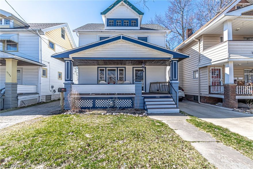 This well maintained colonial is packed with character; from the wide front porch, through the classic bevel window front door to the gorgeous leaded windows and original hardwood floors. The bright interior feels warm and welcoming. The updated kitchen features new cabinets with lots of storage and Corian counters. Large windows in the dining room and living room enhance the high ceilings and add a spacious feeling to these spaces. The second floor has three bedrooms and a gorgeous bathroom that looks as if it could be featured in a magazine. The fully fenced back yard has been expertly landscaped with foliage and flowers to highlight each season. There is also space for a vegetable garden to grow your own produce. The large partially finished basement is super clean and great place to hang out and entertain. The roof and windows, except for the leaded glass beauties, have been replaced within the last 10 years and the furnace was replaced in February of 2023.