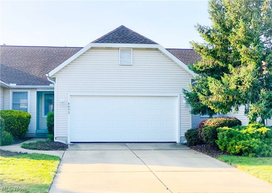 Located on the 12th fairway of Fox Creek Golf & Racquet Club, you'll love the view from your brand new patio door and adjoining windows that include a 30 year warranty! Offering a terrific floor plan including cathedral ceiling and cozy gas fireplace in the great room. The fully applianced eat in kitchen has a new refrigerator. The microwave is about 2 years and gas stove/dishwasher are approximately 5 years old. Formal dining area is currently used as home office.  Large master bedroom with ensuite. The guest bedroom has two closets and there is a full bath right outside it's door. Convenient first floor laundry includes newer washer and a gas dryer. Outside enjoy your patio and natural gas grill. The garage door and opener were professionally replaced in 2018 by Maurer's Door Services. The full unfinished basement is cable ready, plumbed for a full bath and ready for whatever you desire. This terrific condo is conveniently located to Rt 2, shopping and dining. Schedule your personal