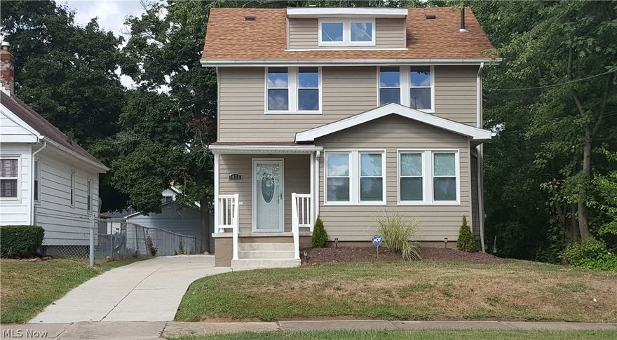 COMPLETELY REMODELED HOME IN WEST AKRON! This property has three bedrooms, one full bath and has been updated throughout! Enjoy reading by the fireplace when it's cold and then in the sun room when it's hot! You will enjoy cooking meals in the state of the art kitchen with granite counter-tops and stainless steel appliances. Bathroom was completely remodeled in 2015. New hot water heater, central air, basement waterproofing and a new roof were added in 2016. Newer windows through out. Yard has been professionally landscaped and new gravel has been laid. Excellent starter home for the perfect family!