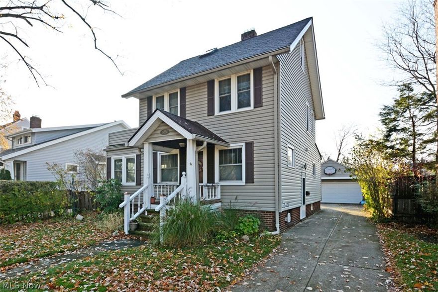 Lovely Colonial in the desirable Library area! Many major updates include Pella windows, Roof 2011, Electrical panel, updated Granite Kitchen w/ new appliances 2010, Finished 3rd floor, Refinished hardwood floors 2013 (1st floor), AC 2011, custom shades 2013, K Guard gutters 2006, Remodeled full bath, some exterior and interior doors, Hot water heater 2010 and washer/dryer 2013 included! Spacious rooms and great floor plan! Huge deck faces south for lots of sunshine! Terrific RR location near schools, shopping and the Metroparks!