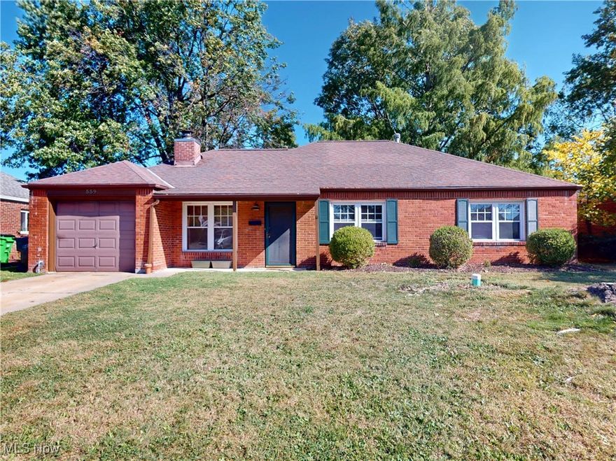 Welcome to this well-cared-for all-brick ranch featuring 3 bedrooms and 2 full baths. Nestled on a peaceful street, this home offers a large and inviting living room, a spacious kitchen, and comfortable bedrooms with ample closet space. The backyard provides plenty of room for outdoor enjoyment, gardening, or entertaining. Conveniently located near parks, schools, shopping, and freeway access, this home combines comfort, convenience, and classic style—perfect for easy one-floor living.