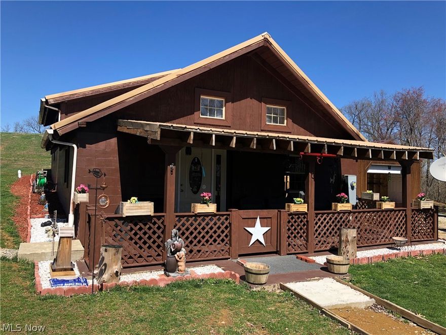 3 bedrooms (1 of those is a lofted bedroom that would just need a wall and door installed to completely separate it off) and 1.5 baths in this 2013 build. Plenty of land to have some privacy from the neighbors thanks to the 2.431 acre lot. The first floor features an open floor plan with kitchen, dining room, and large living room. Also on the first floor is a bedroom, full bathroom and stackable washer and dryer. All kitchen appliances and washer and dryer will remain with the home. Upon entering the home you will look up to the beautiful lofted area. The second floor features a lofted bedroom, another bedroom and a half bath. Just off the rear of the second floor is a deck for enjoying nature. An inviting front covered porch is the first thing to catch your eye, but this property has so much more to offer. Detached shed (garage) has electric, a workbench and an overhead door. The current owner uses this 2 car tandem garage to park his truck in during winter months. Another smaller sh