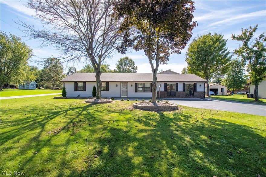 Buy this MOVE IN READY Ranch style HOME!! Ideal location right in the country but within driving distance to the city and highway access! This is a completely renovated 4 Bedrooms, 2 Full Bath House. As you walk into the house, you are greeted with a huge living room area OPEN to the EAT-IN kitchen with custom cabinets, granite countertops, beautiful ceramic backsplash and a large pantry. Dark Bamboo flooring throughout. Master suite with brand new bathroom and walk in closet. Crown molding throughout. Massive family room with a fireplace ideal to entertain your friends and family!! Going into the backyard, you have a decent area fenced in with vinyl fencing and an area that can be converted into a mancave or sheshed. Enormous 2 car garage with a 2nd story that's currently unfinished but can be converted into another room to have for additional living space. Off that back of the garage, you are presented with a concrete covered patio with a park like setting pond on the neighboring pro