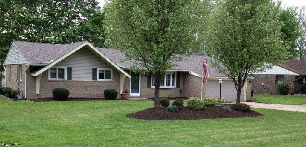 Handicap accessible. Brick ranch on 100x200 fenced lot. 3 bed rooms, 1 1/2 baths, Family room with fireplace, eat in kitchen, 3rd bed room plumbed for first floor laundry, can be bed room or laundry. Sun room, patio, basement 2 car garage. Located on dead end street.