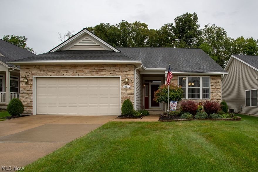 Move in and enjoy this beautifully updated ranch located in Ohio’s premier 55+ community, Greenbriar at River Valley! Greet your guests in the inviting entry! The eat in kitchen w 11 x 9 dinette is a cook’s delight! It has been totally remodeled w gorgeous cabinetry, beautiful Cambria quartz counters, newer stainless steel appliances and high end flooring that looks like ceramic tile! The open floor plan with spacious living & dining rooms lends great flow for entertaining! Step out to the wonderful 3 season sun room & enjoy views of nature! Enjoy cooking out on the patio on warmer seasonal evenings! The first floor laundry is nicely appointed w custom cabinets, utility tub & newer washer & dryer! Retire to the serene master suite complete w private master bath & large walk in closet. The guest room is ample in size & is perfect for a home office or TV room! The main full bath has been updated with newer flooring, vanity with lovely counter top, and tub & shower combo! Updates include: