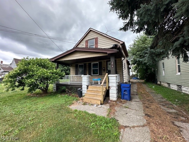 Just a little work to get this home back in shape. Great for owner occupants or investors, this 2-bedroom/1-bath home has about 1000 sq ft of living area, including the finished 2nd floor. Some updates already done: dimensional shingle roof, upgraded electric panel, modern furnace, newer hot water tank, remodeled bath, vinyl plank flooring. Other features include: driveway for plenty of off-street parking, spacious front porch, large kitchen, 1st-floor laundry, and full unfinished basement--great for storage. Convenient location near freeway access, just minutes to Downtown Cleveland, University Circle, Cleveland Clinic, right in the heart of the Slavic Village neighborhood.
