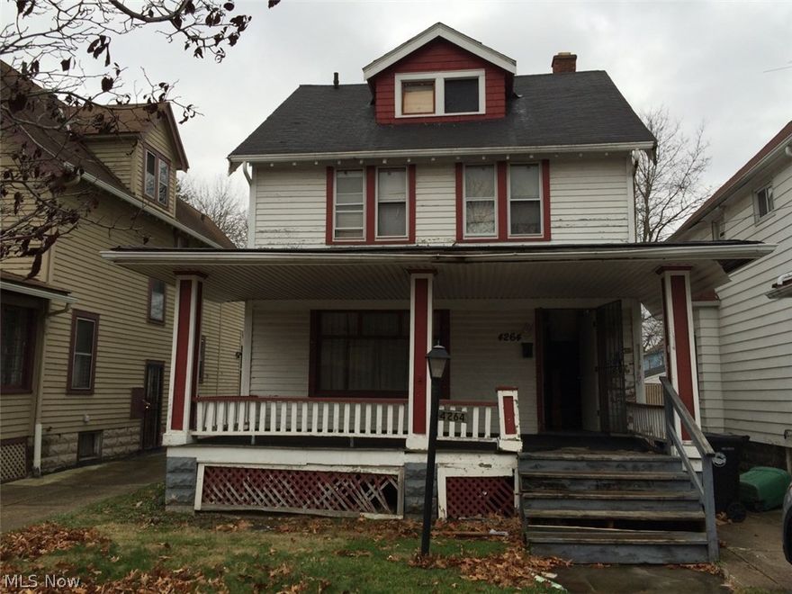 Three bedroom colonial. Home needs work. Sold as is . Seller will  make no repairs.
