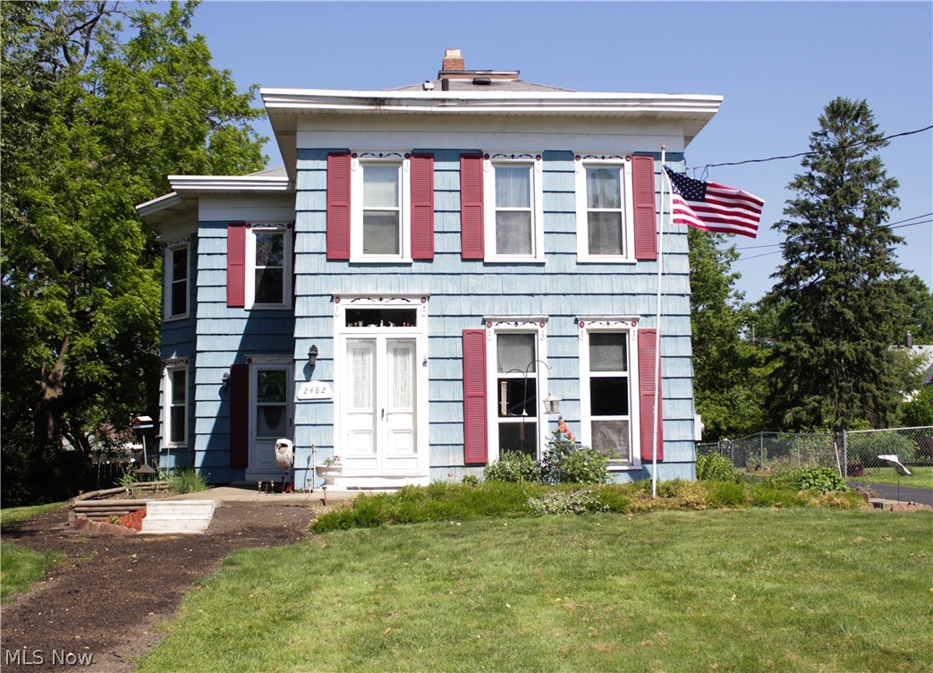 Absolutely charming century home in the heart of Cuyahoga Falls! 4 bedroom 1.5 bath Victorian Colonial that looks like a life-size dollhouse. Huge deck and 3.5 car garage built to last (pole barn style). Tons of updates, listed chronologically in supplements. Huge basement with new cellar stairs, sump pump, paint, and masonry touch-ups. 1st floor boasts tall ceilings, a pleasant amount of natural light, living room, great room, formal dining room, adorable renovated half bath tucked under the stairs, and kitchen that leads to both outside and basement. 2nd floor introduced by gorgeous stairwell that leads to renovated full bathroom and generously sized bedrooms. All new plumbing upstairs. Another amazing feature of this one-of-a-kind home is the attached 1 bedroom apartment in the rear. Has w/d hookups in enclosed patio room, updated plumbing, and renovated bathroom. No pets in apartment since flooring and carpet were replaced a few years ago. Currently rented at $750/month including a