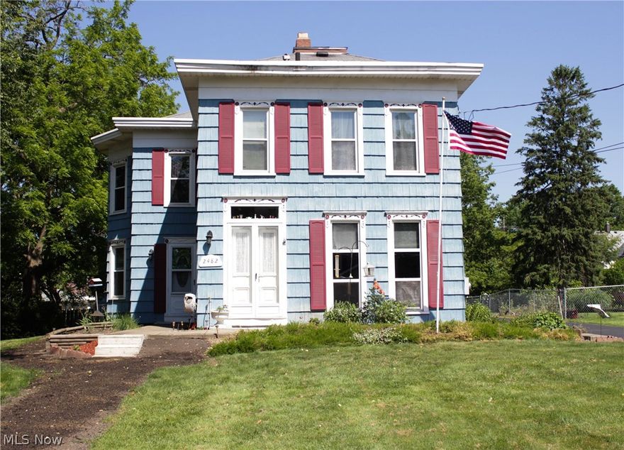 Absolutely charming century home in the heart of Cuyahoga Falls! 4 bedroom 1.5 bath Victorian Colonial that looks like a life-size dollhouse. Huge deck and 3.5 car garage built to last (pole barn style). Tons of updates, listed chronologically in supplements. Huge basement with new cellar stairs, sump pump, paint, and masonry touch-ups. 1st floor boasts tall ceilings, a pleasant amount of natural light, living room, great room, formal dining room, adorable renovated half bath tucked under the stairs, and kitchen that leads to both outside and basement. 2nd floor introduced by gorgeous stairwell that leads to renovated full bathroom and generously sized bedrooms. All new plumbing upstairs. Another amazing feature of this one-of-a-kind home is the attached 1 bedroom apartment in the rear. Has w/d hookups in enclosed patio room, updated plumbing, and renovated bathroom. No pets in apartment since flooring and carpet were replaced a few years ago. Currently rented at $750/month including a