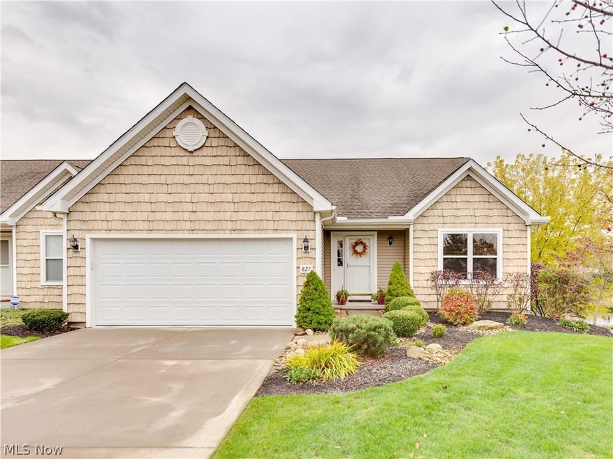 Impressive waterfront ranch condo situated in the highly desirable community of The Lakes at Franklin Mills, conveniently located immediately east of Stow off of Graham/Fairchild Rd. Impeccably maintained and tastefully decorated by the original owner. Stepping into the foyer entry you'll appreciate the 14' cathedral ceiling and phenomenal open floor plan that encompasses the living room, dining room, kitchen and breakfast nook. It's light , bright and appealing throughout. Expansive windows across the back wall on both the 1st floor and lower level provide sunlit rooms and  beautiful serene views of the lake. First floor master suite, laundry and guest bedroom or office with full bath plus a screened room off the kitchen dining area providing yet another opportunity to enjoy the lake. Greatly enhancing the appeal of this home is the finished walkout lower level. With a spacious family room, 2 more bedrooms plus a full bath, large storage area and sliders to the over sized patio plus g