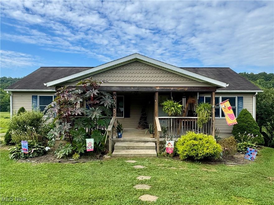 Welcome to 8005 Stonecastle Rd — a charming 3-bedroom, 2-bath ranch home nestled on a peaceful 0.72-acre lot in Alexander Local School District. Built in 2002, this well-maintained home offers 1,736 sq ft of comfortable one-floor living with a partially furnished full walk-out basement. Come inside to discover a bright and inviting living room that flows seamlessly into the open dining area and kitchen. The kitchen features ample cabinet space and a peninsula for extra seating. The home offers three generously sized bedrooms and two full bathrooms. Enjoy your morning coffee on the cozy covered front porch or take in the peaceful country views from the side deck. The full, walk-out basement provides tons of storage, workshop potential, or the opportunity to finish additional living space to suit your needs. Located in a beautiful rural setting with easy access to Athens amenities, this home is move-in ready and waiting for your personal touch. Don’t miss the chance to own a piece of tranquility!