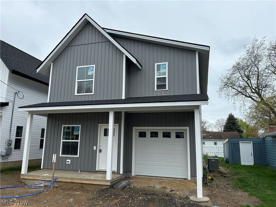 Take look at this modern farmhouse, It has 3 bedrooms and 2 1/2 baths with a second floor laundry room. When you enter the home your greeted with luxury vinyl plank flooring and 9 ft ceilings though-out the open living room, dining and kitchen. Upstairs offers a laundry room, 3 bedrooms and 2 full baths. Outback is a nice sized yard for future improvements, a concrete driveway, with a large porch overhang in the front.