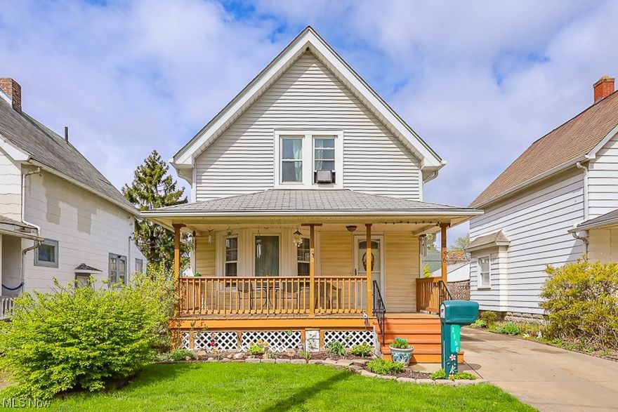 Welcome to 2156 West 103rd st.  on Clevelands west side. This cozy home has been well maintained for the past 30+ years and is ready for its new care taker. The first floor offers a spacious living room complimented by the beautiful original hardwood floors which lead into the formal dining room. The kitchen offers ample space for prepping and cooking family meals. Beyond the kitchen the home also features a mud room which has potential to be featured as a walk in pantry. The second floor features two fair size bedrooms and a good size full bathroom. The garage has been partially finished and offers a living space with heat and electric, previously used as a bedroom. Furnace and Central air system 2017, water heater 2022, windows 2011, roof approximately 15 years young.