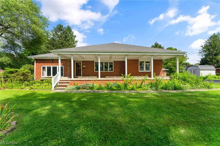 Solid 3 bedroom ranch situated on a 1/2 acre lot in Calcutta. The generous proportioned living area flows into the open dining room and kitchen that has been updated with plenty of cabinet space, spacious counters and the appliances stay. Enjoy an amazing large sunken family room showcasing a large bay window that allows in plenty of natural light as well as a wood burning fireplace. Continuing the comfortable life style, 3 bedrooms with hardwood floors and a full bath complete the first level. The lower level has been waterproofed and is an open canvas to ideas. A great back deck, spacious yard and shed complete this awesome home package. Updates Include: 200 Amp electric, vinyl windows. Convenient location close to shopping, dining and easy commute to freeway.