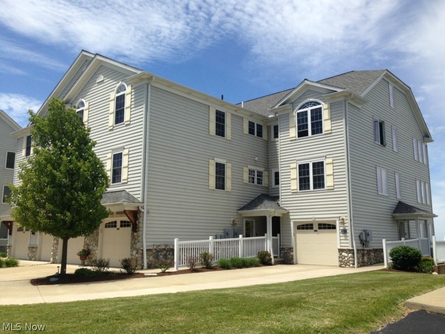 Lake Erie front Condo! Great floor plan in this 2 or 3 bedroom 3 full bath 1st floor condo unit in the desirable Erin Bluff condo development. You’'ll wake up to amazing Lake Erie views in the 14 x 13 master suite featuring spacious walk-in closet, full bath complete with double bowl sinks, ceramic floors, soaking tub and walk-in dual seated shower plus a private entrance to the balcony (composite decking) overlooking the lake and pool! Open design allows for fantastic entertaining possibilities with the galley style Corian kitchen and living room open to the Lake views too! Lounge, nap or read in the 1st floor sunroom or enjoy sunrises and sunsets that others can only dream about!
The finished walk-out lower level features a 17 x 13 bedroom, 18 x 16 L-shaped family room with an added 12 x 9 office area, 26 x 16 storage and mechanicals area and a full bath to rinse off the sand as you make your way inside from the private stairway to the beach! 1 car attached garage and in close proxi