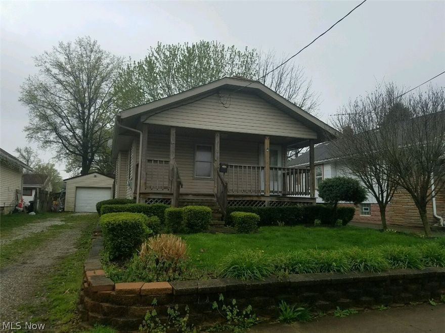 sold as is, 2 bedroom ranch with a great deal of potential, mold in property- detached garage, fenced rear yard, hardwood floors easy to show