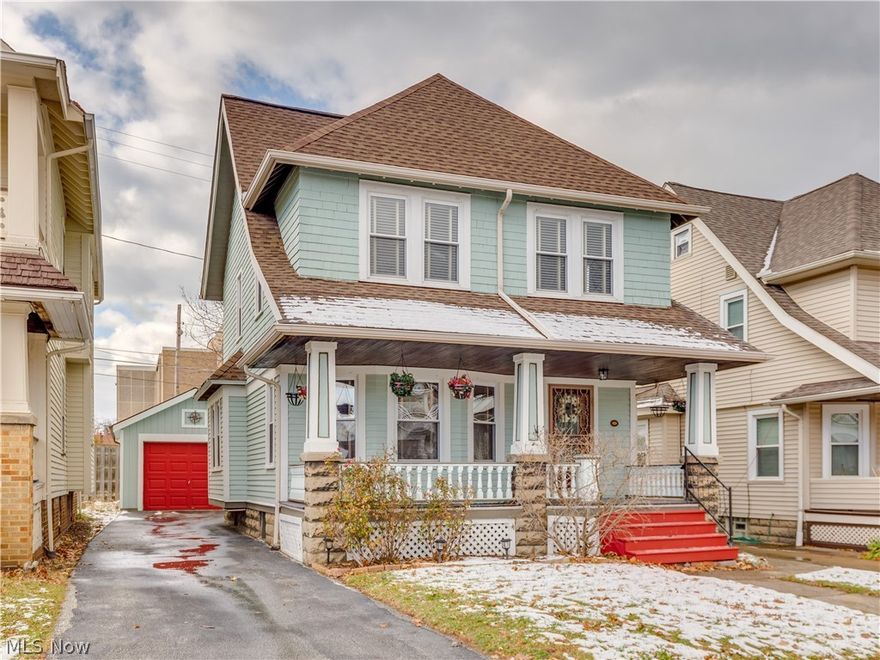 Welcome home!  This classic Lakewood colonial was lovingly owned & maintained inside and out.  This home features hardwood floors throughout, updated kitchen with stainless steel appliances, granite countertops and a tin ceiling.  There is a half bath on the main level and a renovated full bathroom on the second floor with three bedrooms.  Furnace & AC: 2017, Hot Water tank: 2015, Interior paint & floors: 2014, wood window blinds throughout: 2014, exterior paint: Sherwin Williams: 2015, electrical panel: 2016.  The list goes on.  Schedule your appointment before this gem is gone.