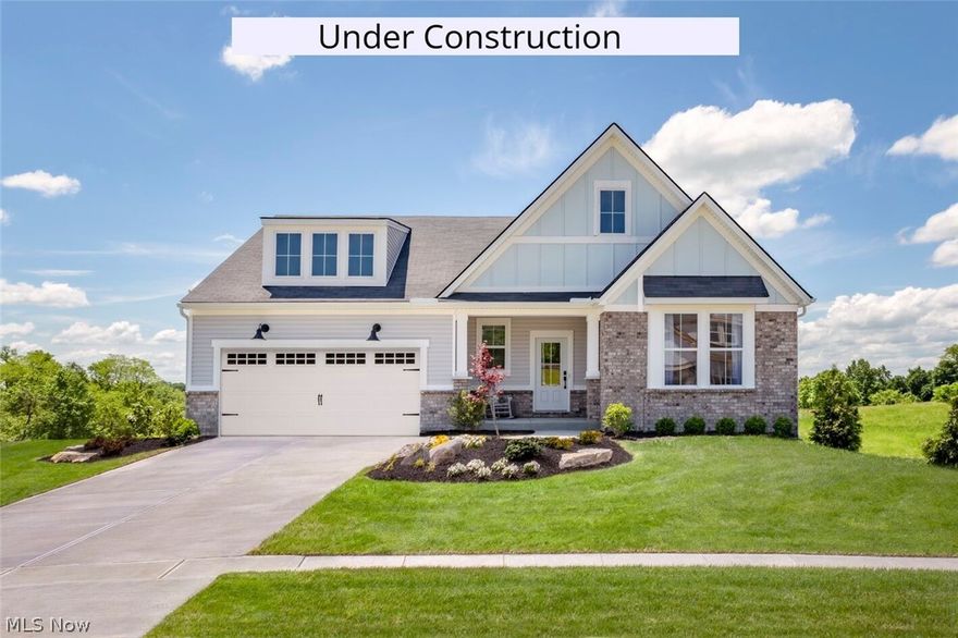 House under construction. Discover easy, low-maintenance living in the Beachwood at Villas of Blue Heron. Set 
in a scenic, park-like community with walking and biking trails, this home includes landscaping and snow 
removal for a truly carefree lifestyle. Enjoy convenient one-level living with an open family room, kitchen, and 
dining area. The private primary suite offers a spacious bath retreat. A separate wing includes two additional 
bedrooms and a full bath—perfect for guests or a home office. Community amenities include a pool, walking 
trails, and tennis and pickleball courts. Pictures are for illustration purposes only.