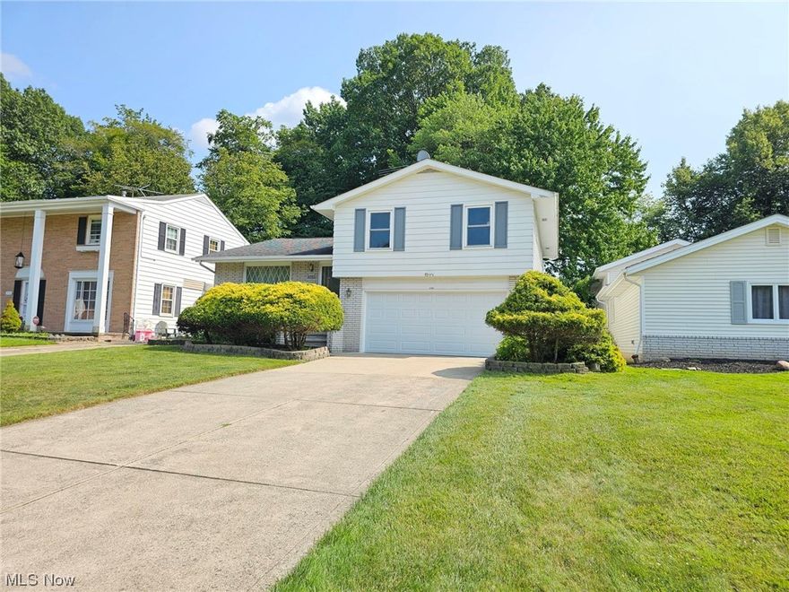 Been Waiting for the Right Home on a Desirable Street in Lovely Richmond Heights?  Look No Further!  Presenting a Spacious 3 Bedroom Split Level with 3 Bathrooms and a 2 Car Attached Garage!  For Those Looking for Some of the LARGEST Bedrooms on Offer, You HAVE to See This Home!  Master Bedroom is 15' x 14' with Two Closets and an On Suite Half Bath for the Ultimate Convenience!   For Those that Enjoy Entertaining, You're In Luck... Family Room is Spacious and Leads to a Fantastic 3 Season Enclosure Overlooking the Peaceful Backyard!  The Large and Inviting Concrete Patio is an Invitation for a Weekend Backyard BBQ and a Great Place to Spend Time Together Making Memories!  Partially Finished Basement is Ready to be a Gathering Spot for Watching the Big Game or Just Relaxing when the Weather Outside is Frightful!  All Appliances Stay in the Kitchen AND Laundry Room, so this is a Truly Move-In Ready and Start Enjoying Life Home!   Interior was Recently Freshley Painted and all Carpets we