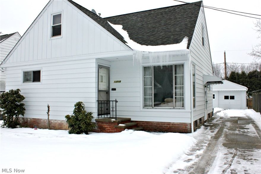Charming 1,323 sq.ft Bungalow conveniently located south of Rockside Rd near shopping, restaurants & quick interstate access! The outside showcases a freshly painted exterior, Roof(2006), 4 new concrete driveway slabs, newly stained deck, an oversized 1 car garage & easy maintenance yard. Lovely sunlit living room w/ charming built-in shelf & cove ceiling. The dining room supplies a French door out to the back deck & leads to the kitchen w/ ample cabinet & counter space. 2 generous bedrooms & nicely remodeled full bath(2017) w/ new tile floor, vanity & tub surround. Upstairs you will find the huge 19x14 3rd bedroom w/ walk-in closet; an ideal space for a private master bedroom or private teen suite! The freshly painted full basement provides ample storage space, laundry area and is awaiting your finishing touches. Other important improvements include an updated breaker box, newer hot water tank, neutral interior paint colors & much more! Bring your offers & make this home your own!