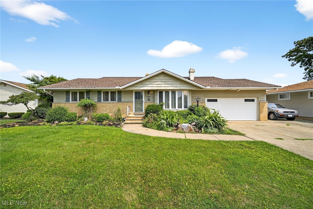 Sprawling 4/5 BR, 3 full BA ranch in Seven Hills offering approx. 2,500 sq. ft. of flexible, multi-generational living space. Brick & cedar siding, concrete drive w/ extra parking pad, attached 2-car garage, and 36x18 built-in pool (3.5 ft. deep) w/ cover. Great Room w/ cathedral ceilings, bamboo floors, and marble FP w/ 65% high-efficiency wood-burning insert. Living Room w/ wood floors, stone FP, and textured cathedral ceiling. Spacious Kitchen w/ dining area including all appliances. Primary BR w/ bamboo floors, ceiling fan, and Jack & Jill BA. Versatile 5th BR or Office w/ private entrance and full BA – perfect for guests, extended family, home business, or possible in-law suite. Finished basement plus additional basement under the addition w/ rough-in plumbing for future kitchen & bath. Ideal for multi-gen living or private work-from-home setup