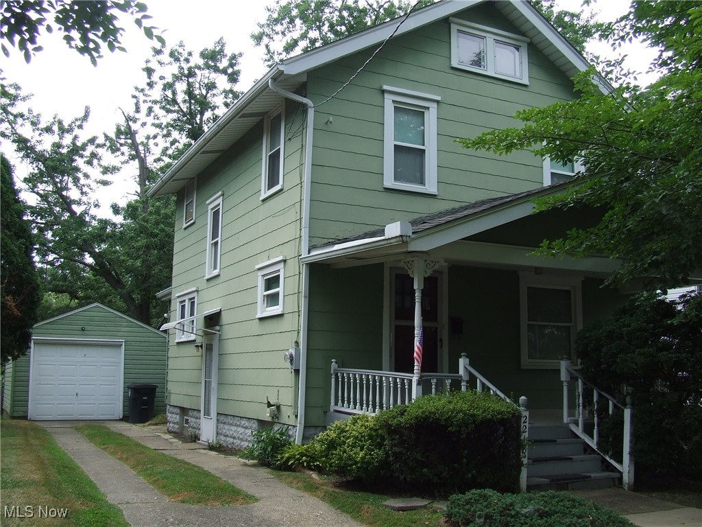 Well-cared for Colonial. Large living room, formal dining room, kitchen with morning room leading to back porch. Upstairs are three nice-sized bedrooms and full bath. Detached 1-1/2 car garage and fenced-in backyard. Also small backporch overlooking the large backyard. Move in ready or could use some updating - your choice. Great investment property, convenient to all the Kenmore Blvd. businesses but out of the busy. Home Warranty included.