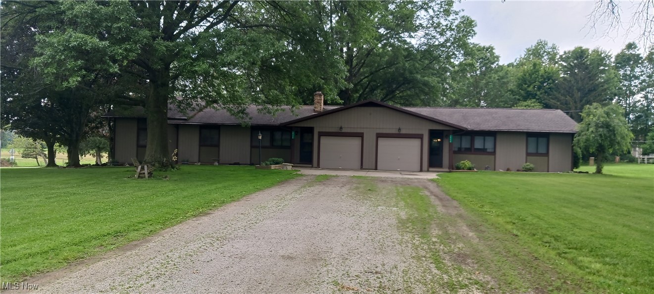 Ranch plex. Owner occupied on left side Renters on the right side. Nice size rooms in both units. Single garage attached for both units. There is also 2 car detached garage on owners side. Also features a screened in gazebo. Property sits on 3 acres with a 2 stall horse barn with an indoor arena. Pole barn is 50x80 that allows for 50x68 indoor arena that allows for all year riding & lounging area. Equipped with 2 10x12 matted stalls and a 8x12 matted grooming area and a 8x12 matted tack room along with a feed room & hayloft. Offers 2 horse pastures with electric fence.