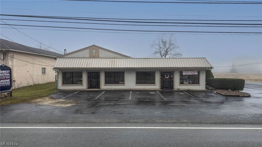 Class C-2 rental @ $800/month for 1,100 square feet office/retail /medical.  Ideal for a professional, Doctor, Dentist, Attorney, Accountant, etc. With a little creativity you could make this a first class beauty salon/spa with private suites. The interior offers a refined sophisticated feel with solid oak trim & doors throughout, a tiled hallway, 6 private offices, a 24x16 custom conference room with built ins, a private half bathroom, & storage area. There is more than enough parking space available for your clientele. This pristine & functional space is only $800/month + utilities that offers a classy interior that you would be proud to showcase. Make YOUR smart business plan a reality today!  Unit A is also available for $1600/month-this unit is approximately 2,000 square feet & includes 5 offices,  an open reception area, a full bathroom, an eat in kitchen, 2 storage areas & 2 entry points.