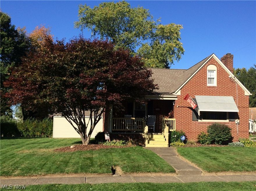Adorable all brick bungalow! Spacious living room with fireplace and beautiful natural wood flooring. An updated kitchen has beautiful counter tops, all appliances, and ceramic tile flooring, with room for a breakfast table... or use the separate  dining room.  The dining room also has natural wood flooring.  A convenient first floor master bedroom and first floor bath.  Upstairs is a large second bedroom with nook area!  For more space, there is a rec room in the basement.  The outside of this home is just as nice!  Manicured lawn, edging and landscaping.  A very nice patio area is perfect for outside entertaining!  Don't miss this one!