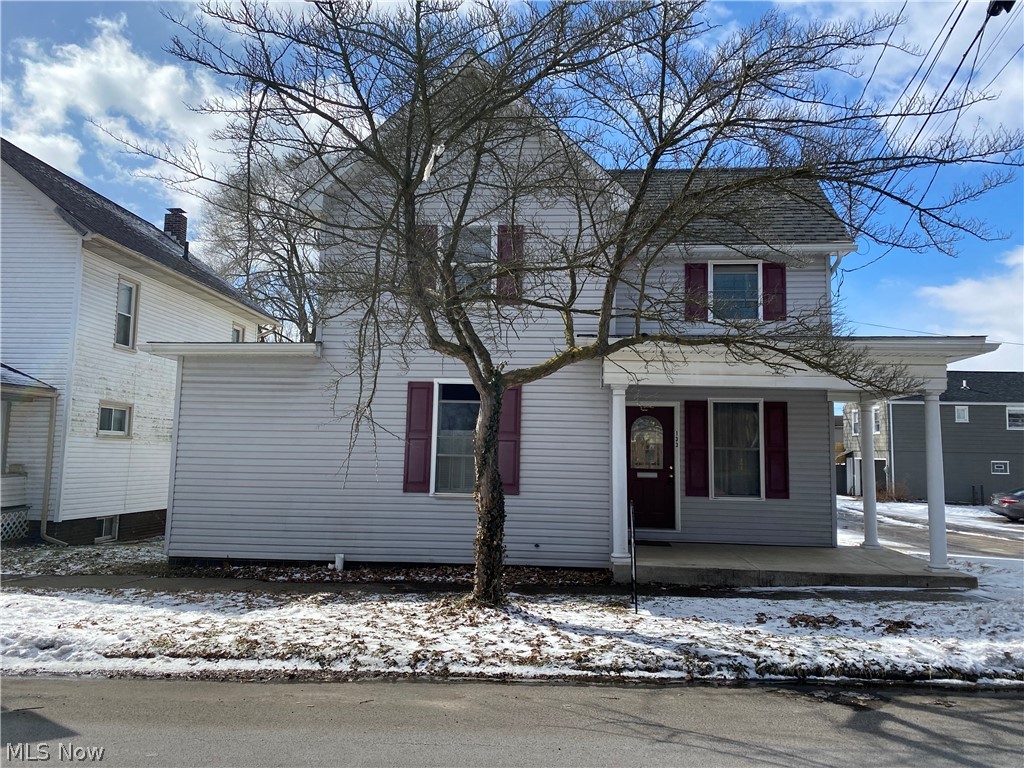 Classic century home with easy access to beautiful downtown Wooster and all of its wonderful amenities. 3 bedrooms, 2 full baths. Large family eat-in kitchen with all appliances and ceramic tile floors. This home has unpainted original woodwork that can only come from craftsmen of years gone by. Enjoy the large backyard all summer. Exterior is easy to care for vinyl siding. Make this your family home today.